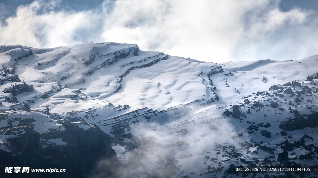 雪山云霧景觀