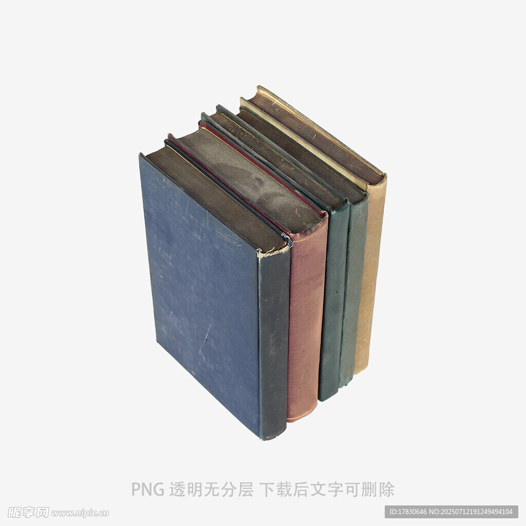 復(fù)古精裝書籍堆疊展示