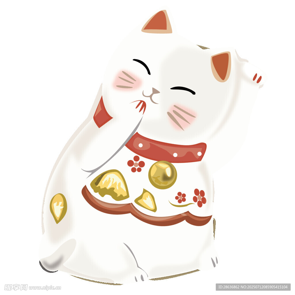 可愛招財貓?zhí)沾蓴[件
