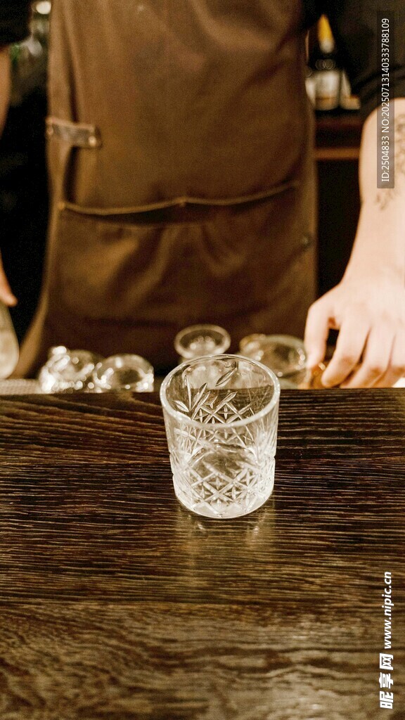 手作飲品 透明玻璃杯特寫