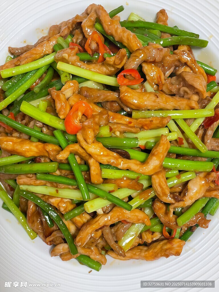 青椒肉絲美味菜肴