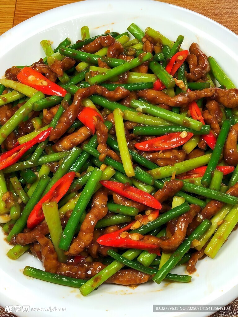 青椒蒜苔炒牛肉