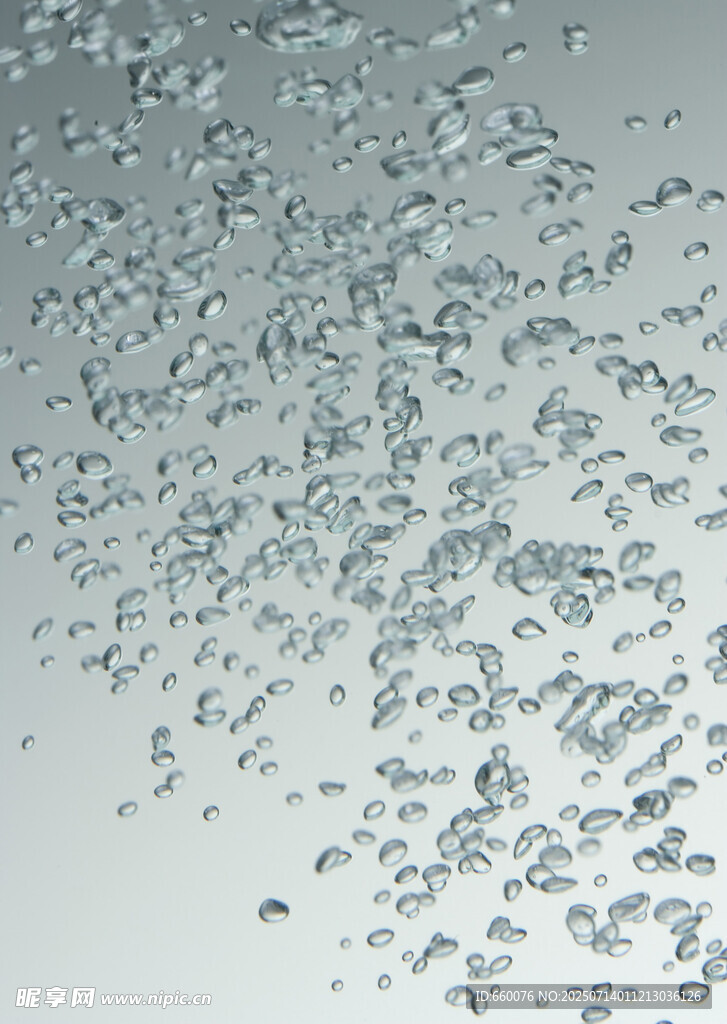 水中氣泡特寫