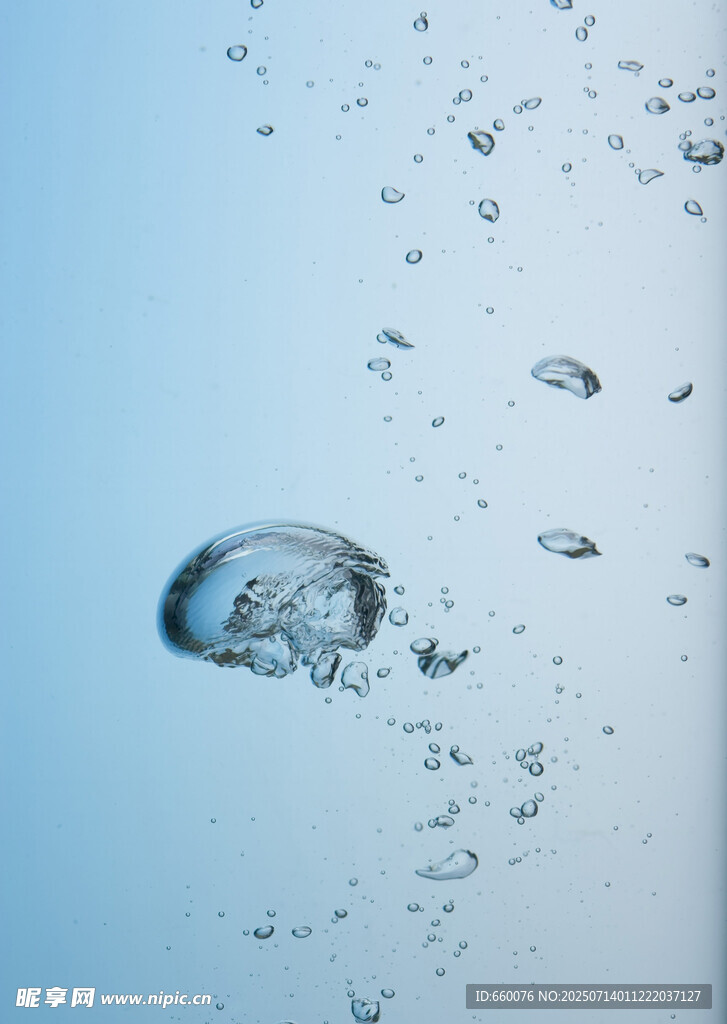 水中氣泡特寫