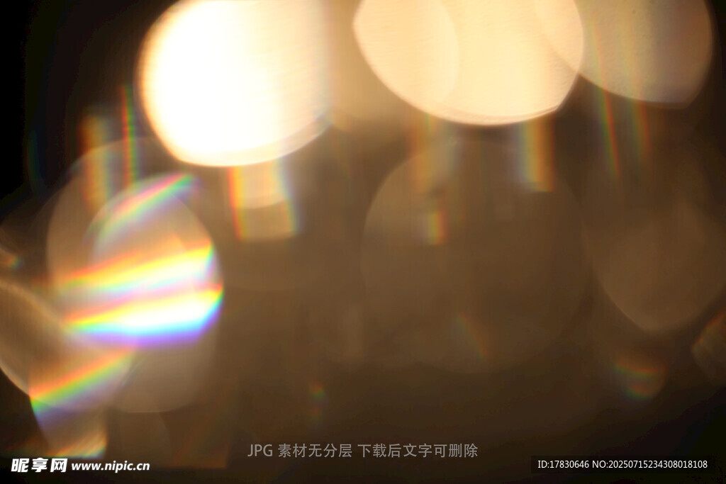 夢幻光斑光影效果畫面