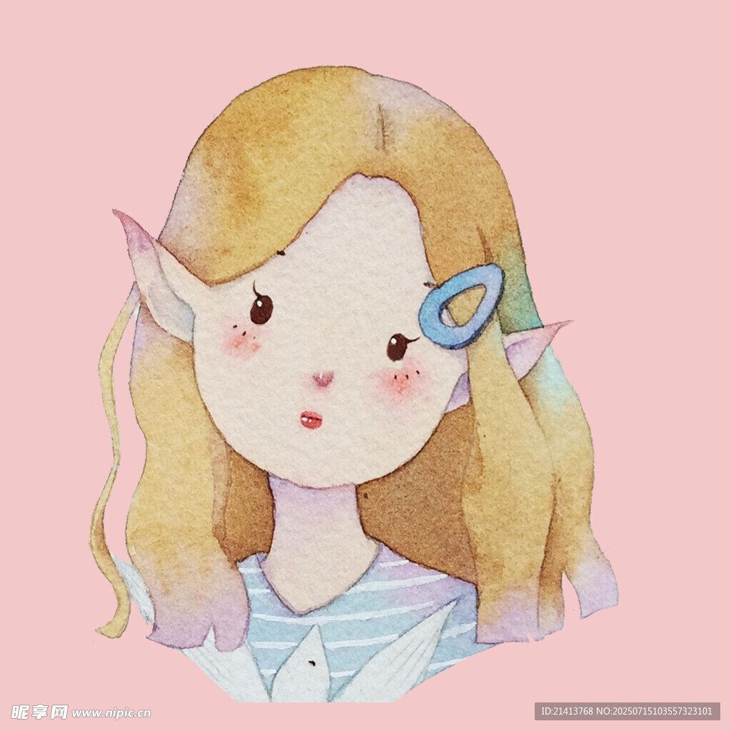 夢幻精靈少女插畫