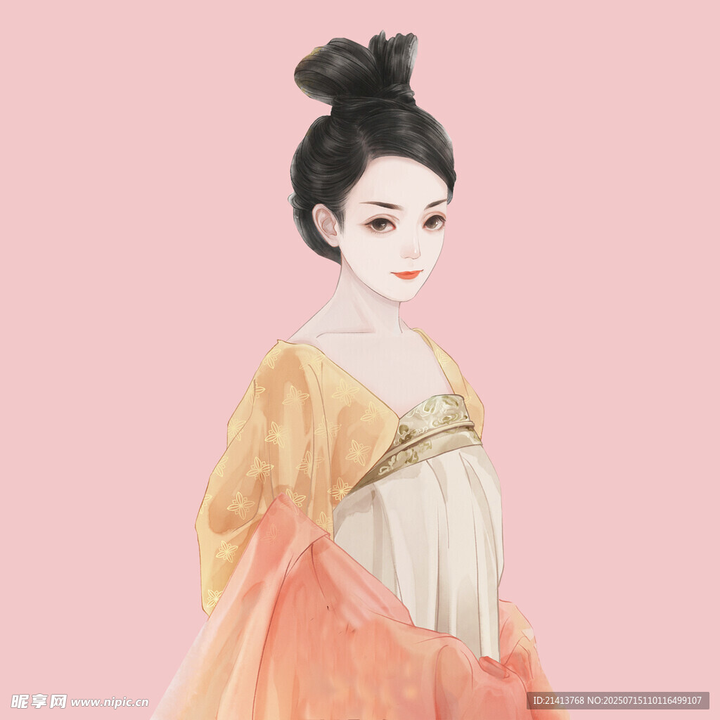 古風(fēng)漢服女子優(yōu)雅形象