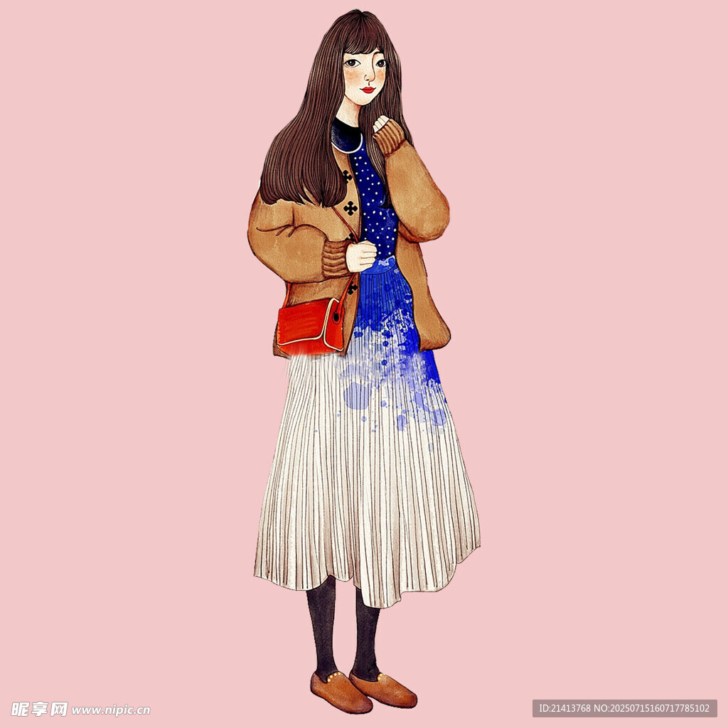 時尚穿搭女孩形象展示