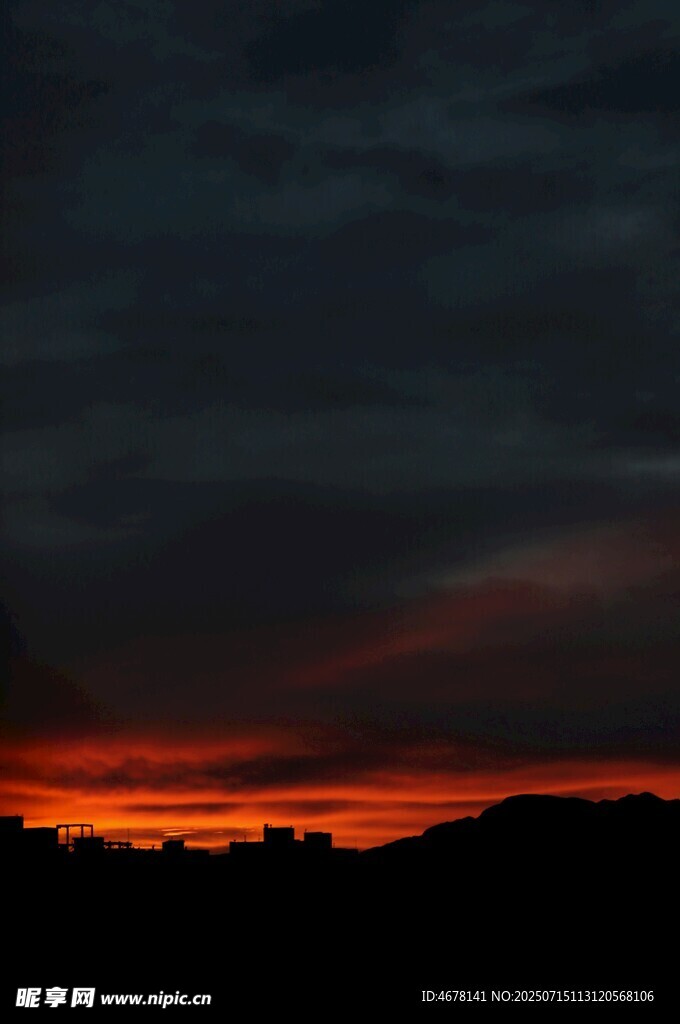 日落時(shí)分的壯麗天空景觀