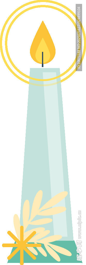 簡(jiǎn)約蠟燭插畫(huà)