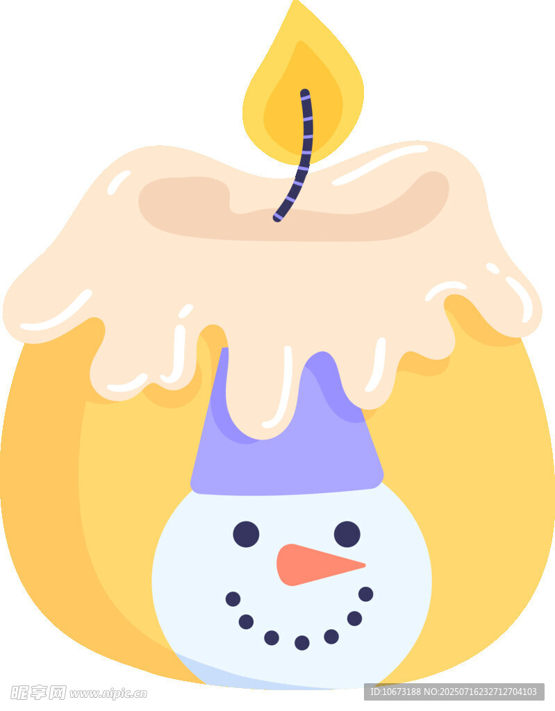 雪人蠟燭