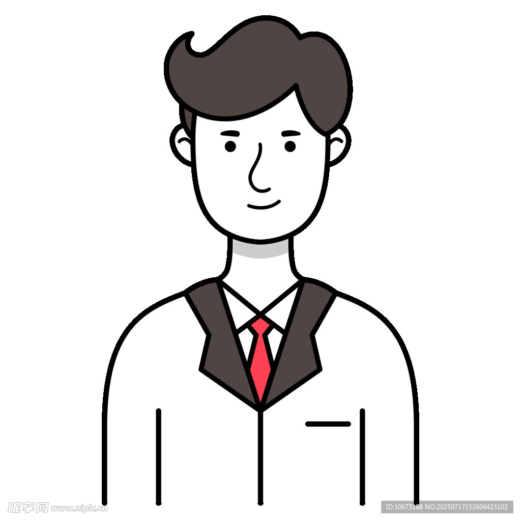 穿白大褂的男士形象