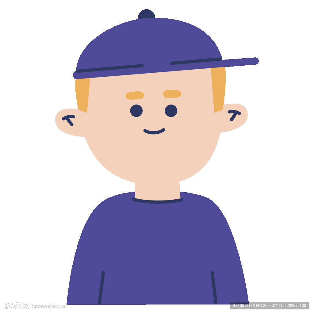 戴帽藍(lán)衣男孩頭像