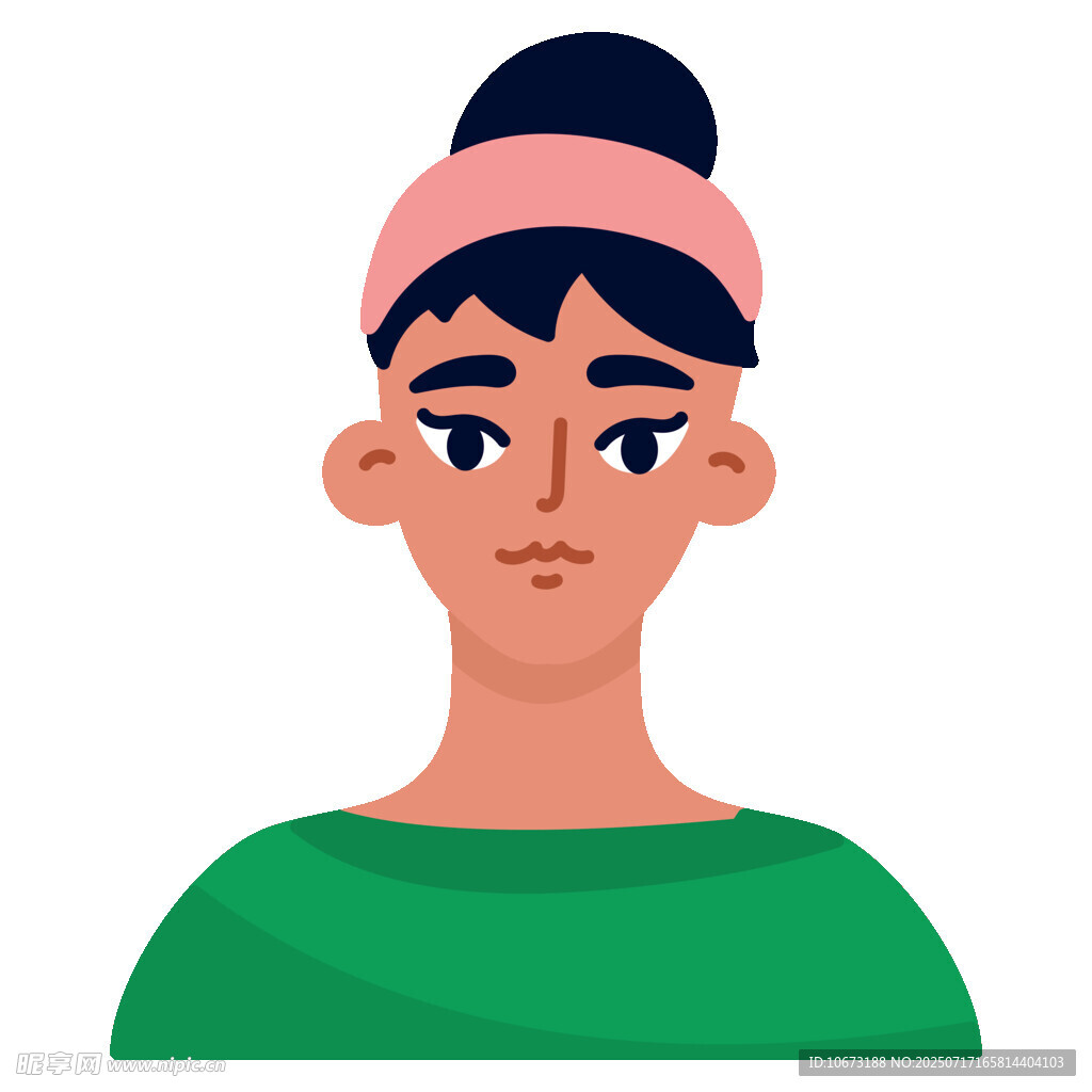 愁容女子頭像