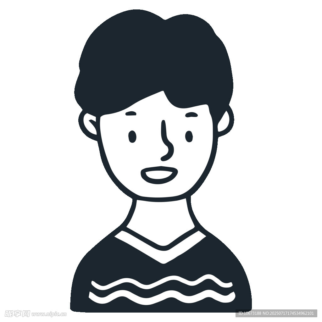簡約風(fēng)格男性頭像