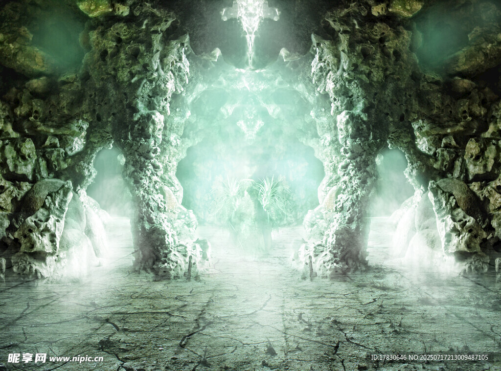 神秘魔幻洞穴之光