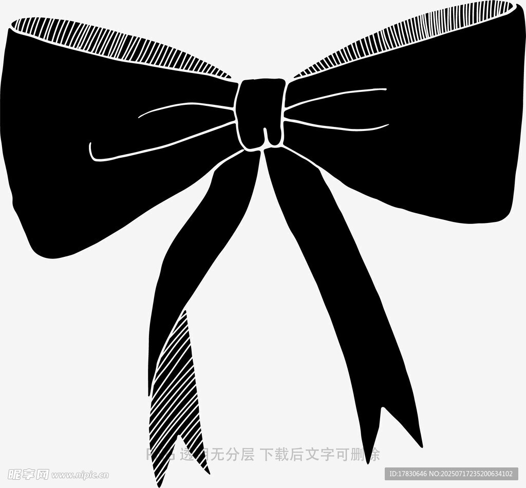 黑色蝴蝶結(jié)裝飾圖案
