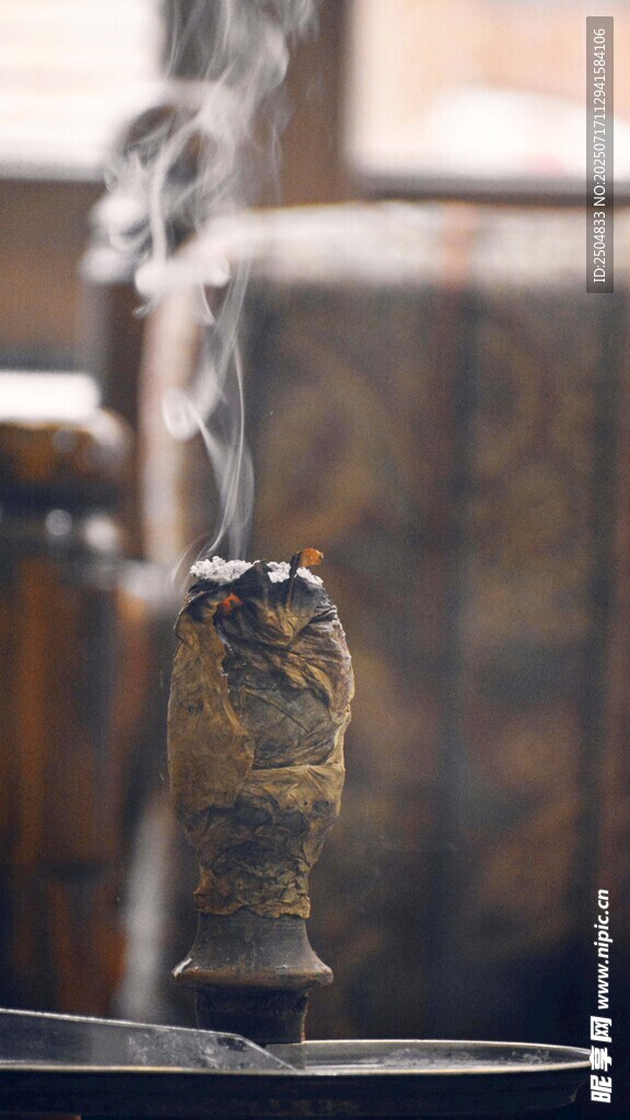 艾灸場景 裊裊青煙