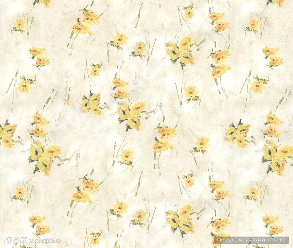 水彩花