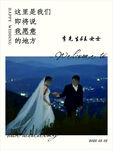 簡(jiǎn)約小清新婚禮指引牌