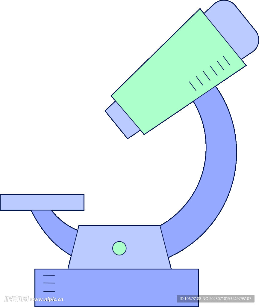 卡通風(fēng)格顯微鏡圖標(biāo)