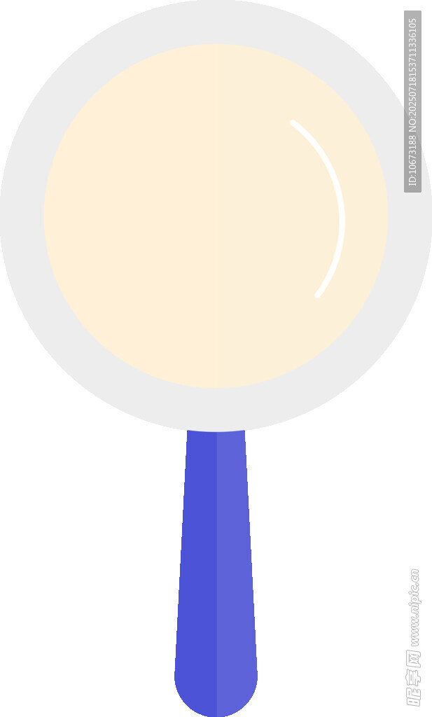 藍(lán)色手柄放大鏡圖標(biāo)