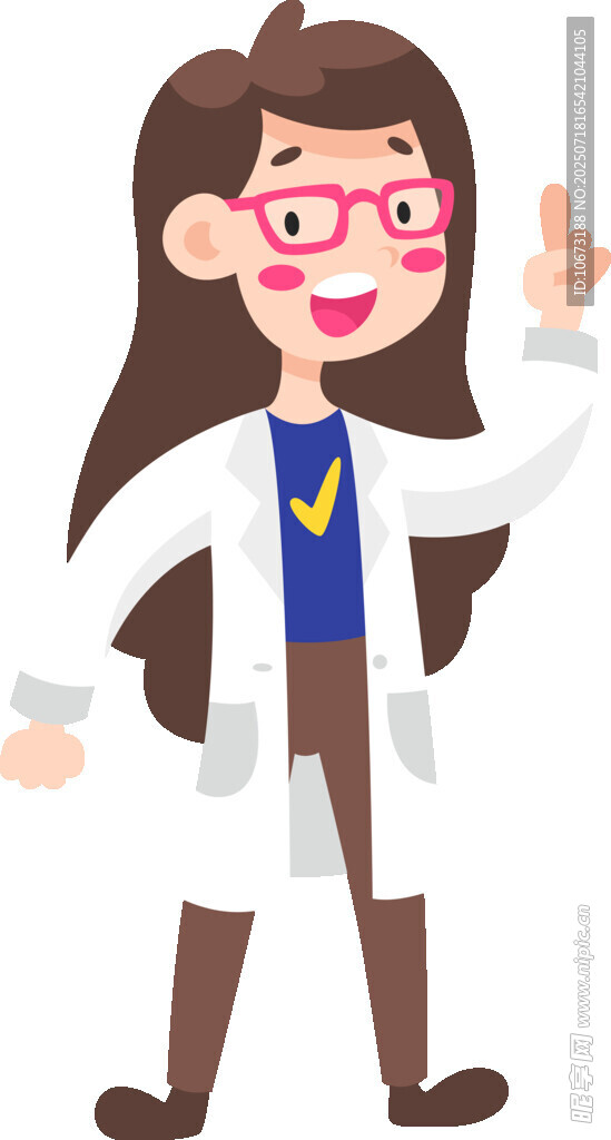 女科學家微笑展示