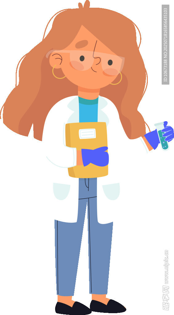 女孩手持多彩物件