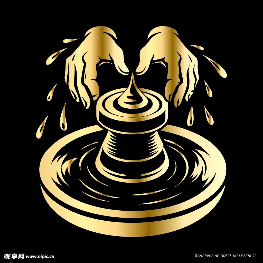 金色雙手操控旋轉(zhuǎn)物件