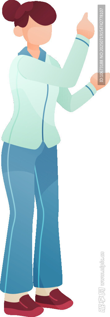 女子做手勢(shì)展示活力