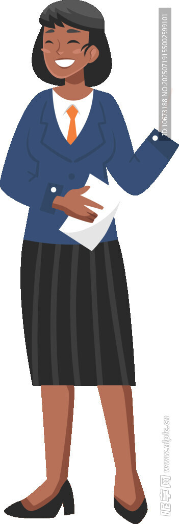 職業(yè)女性手持文件