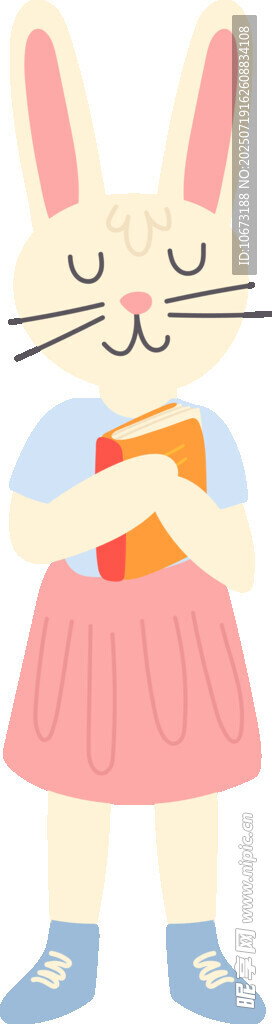 可愛兔子玩偶與服飾展示