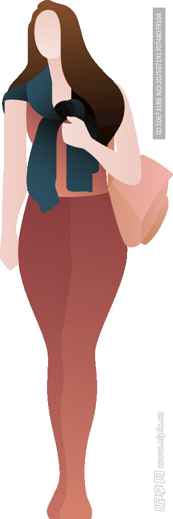 時(shí)尚女子手提包出行