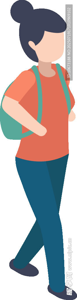 行走的活力女性