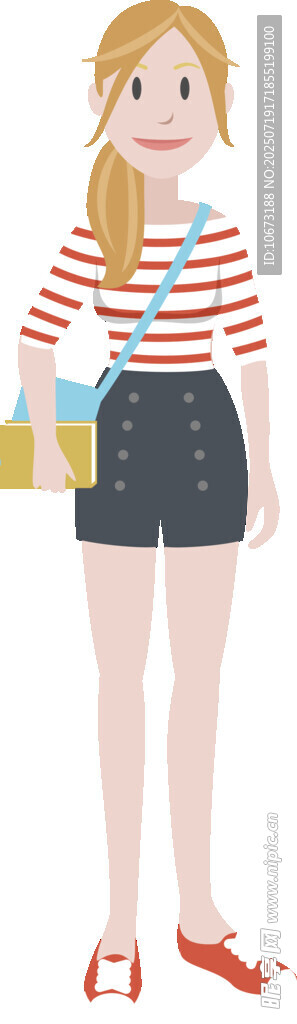 時(shí)尚女孩手持包準(zhǔn)備出行
