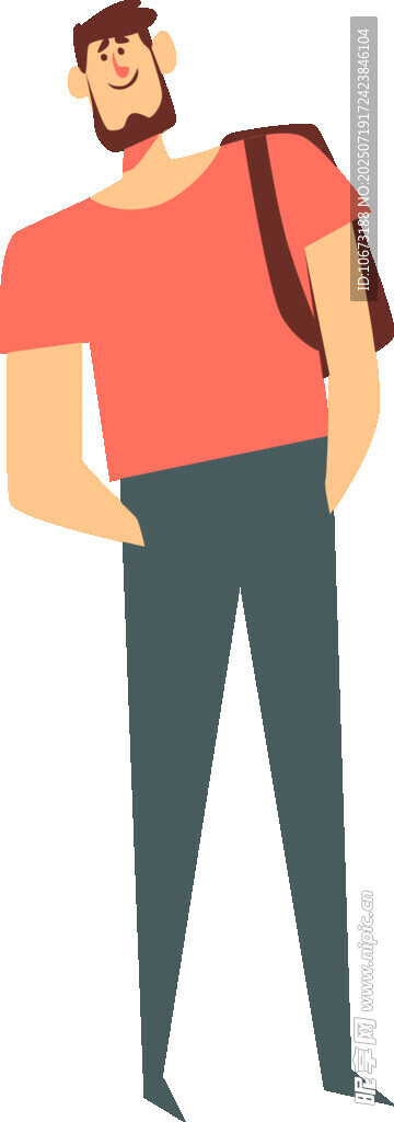 休閑男子
