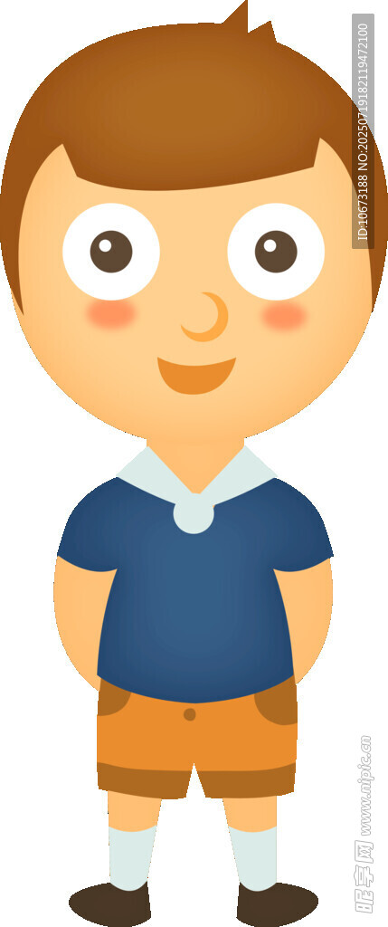 可愛小男孩卡通形象