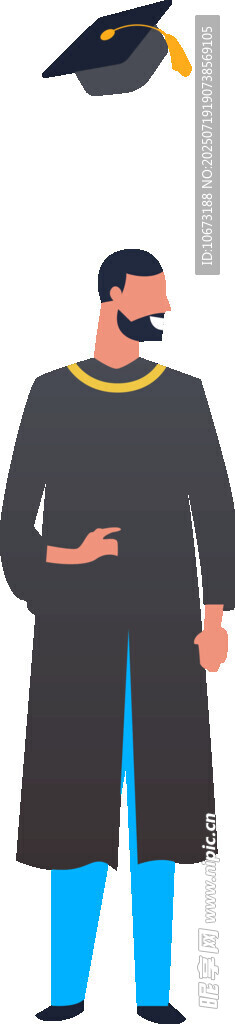 身著學(xué)士服拋學(xué)士帽的人