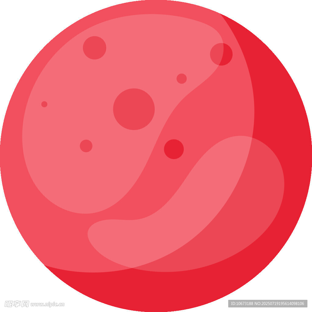 紅色圓形星球圖標(biāo)