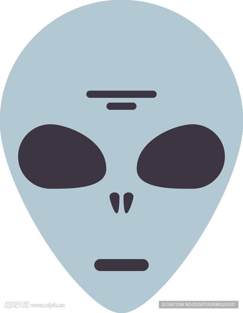 簡(jiǎn)約外星人臉圖標(biāo)