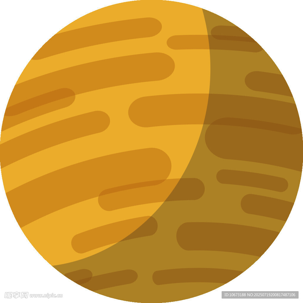 黃色條紋星球圖標