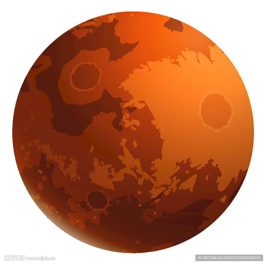 紅色星球火星形象展示