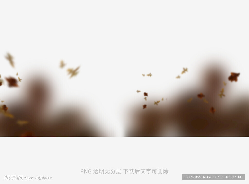 秋天虛化拍照前景