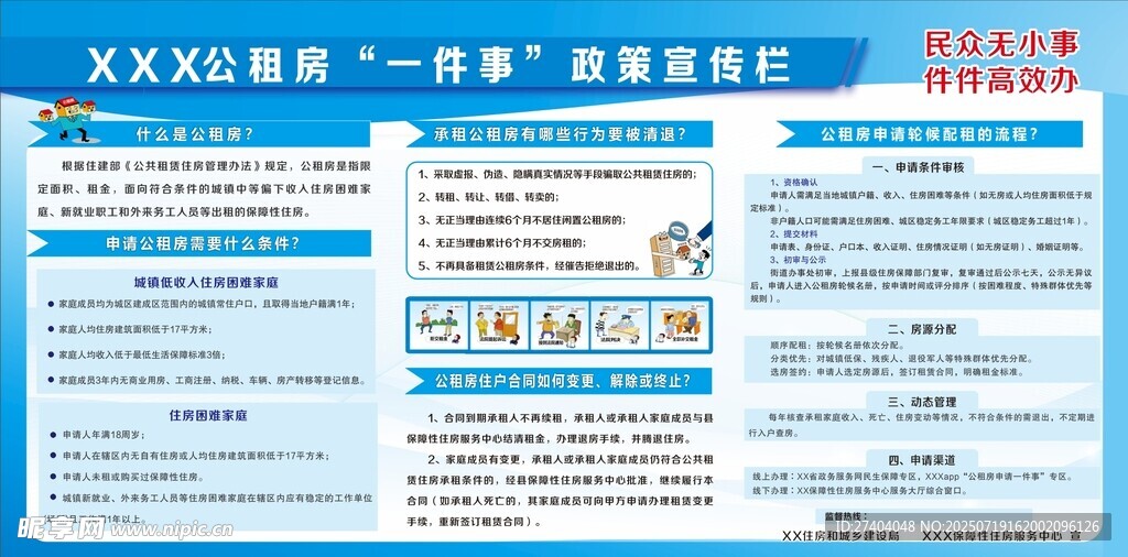 公租房政策宣傳欄