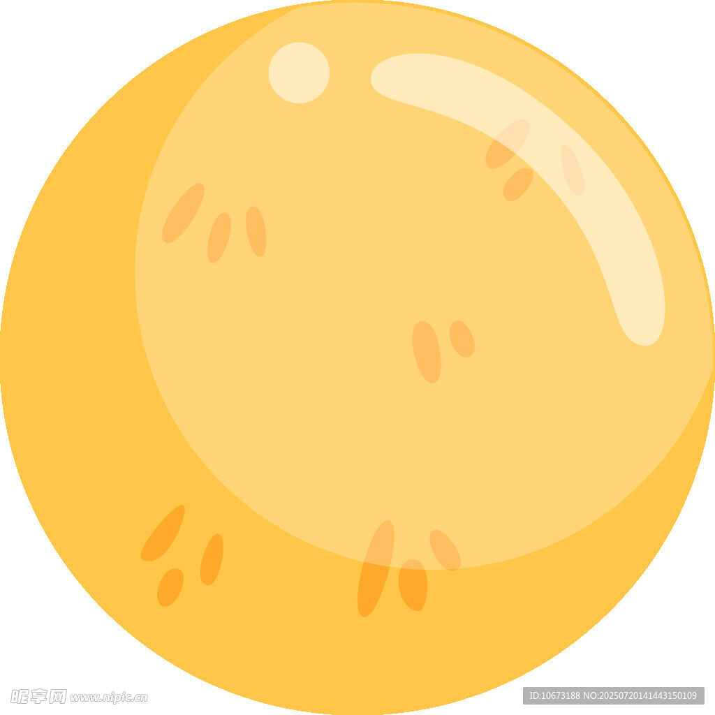 黃色圓潤水果圖標(biāo)