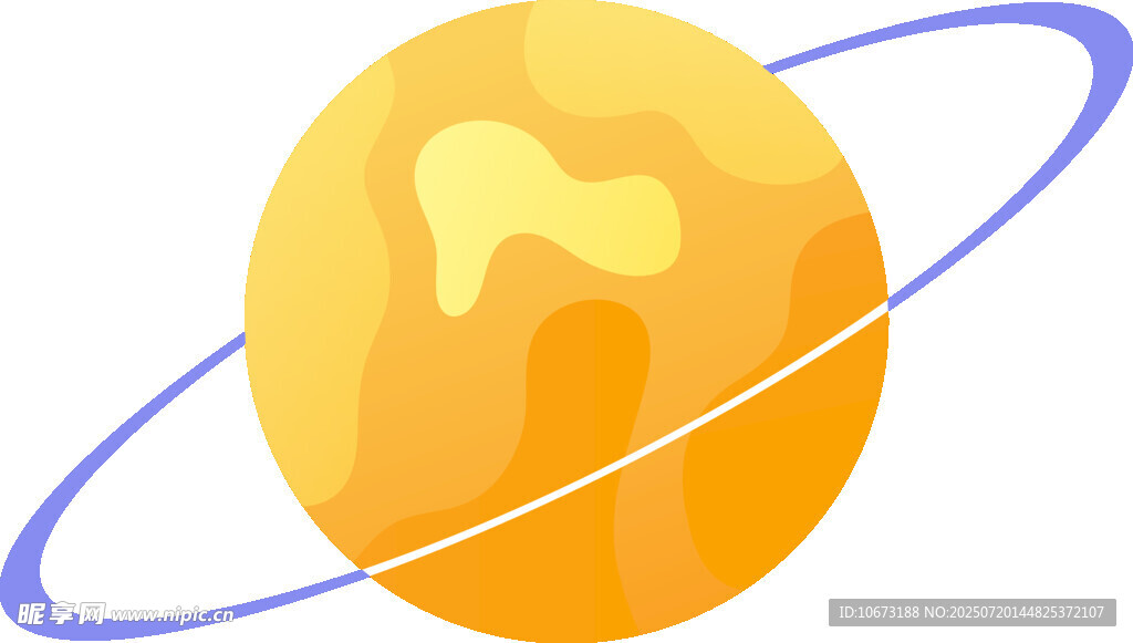 黃色星球帶環(huán)圖標(biāo)