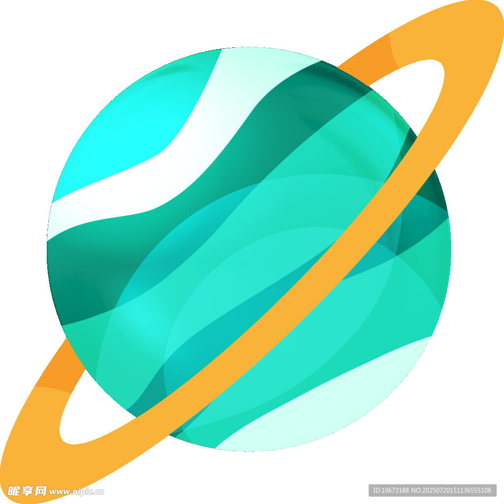 水彩風(fēng)格星球圖標(biāo)
