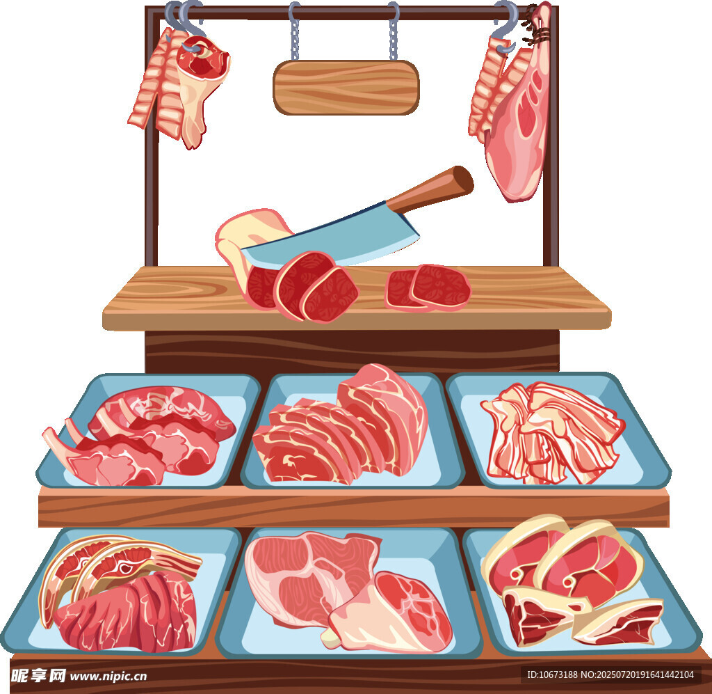 肉類陳列展示