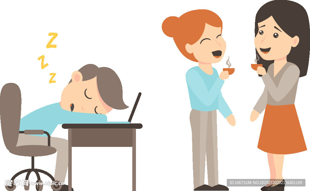 辦公時(shí)同事對(duì)瞌睡者的反應(yīng)