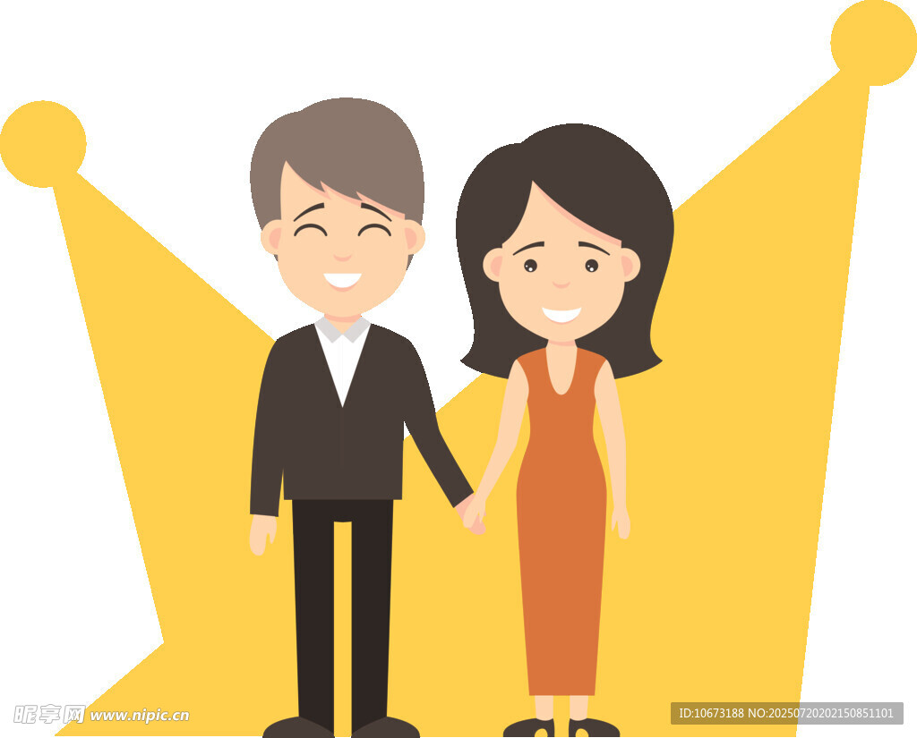 優(yōu)雅男女牽手舞臺(tái)形象
